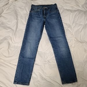 Levi high rise straight wedgie jeans